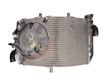 Motorcycle Radiator Before